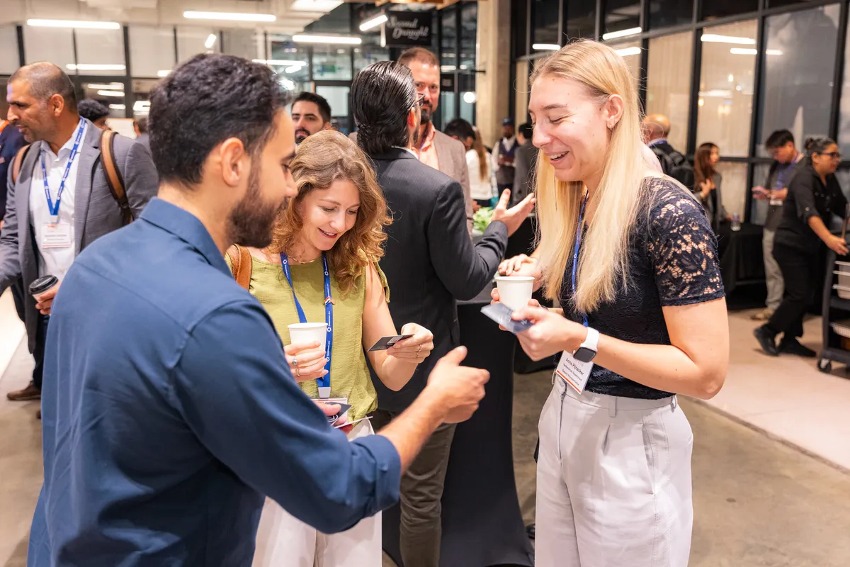 Attendees networking during Houston Climatetech Summit 2026